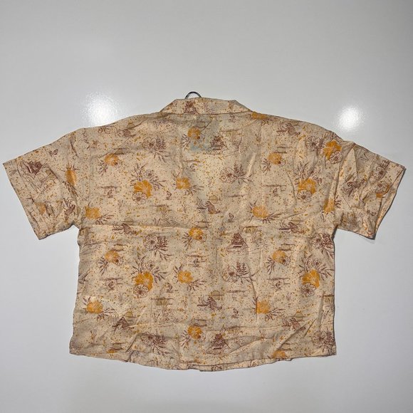 NWT Prana Women's Iguala Top "Golden Hour Escape" Size Large Short Sleeve - Picture 2 of 9